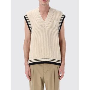 Ami Paris Suit Vest Men Beige